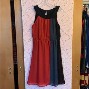 Red/grey/black Maurices dress